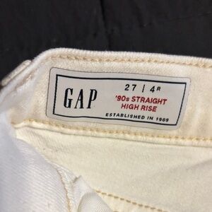 GAP Cream High Rise Jeans